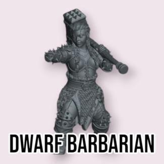 Primal Collectibles Female Dwarf Barbarian PC1