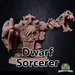 Miniatures of Madness Male Dwarf Sorcerer MM1