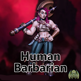 Miniatures of Madness Female Human Barbarian MM1