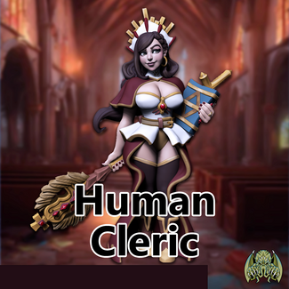 Miniatures of Madness Female Human Cleric MM2