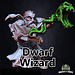 Miniatures of Madness Male Dwarf Wizard MM1