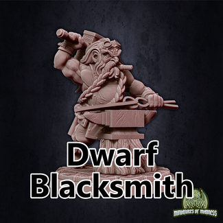 Miniatures of Madness Male Dwarf Blacksmith MM1