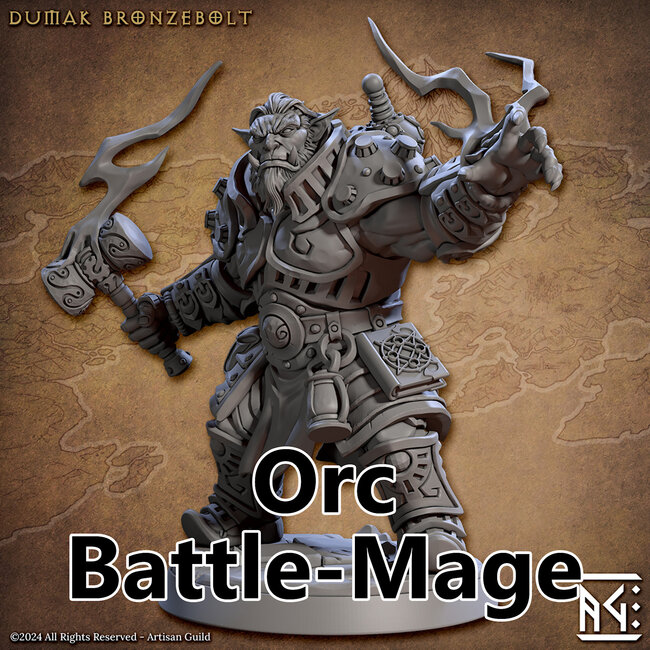Male Orc Battle-Mage AG1
