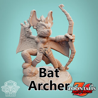 Dice Heads Female Bat Archer DH1