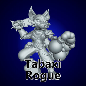 Dice Heads Female Tabaxi Rogue DH1