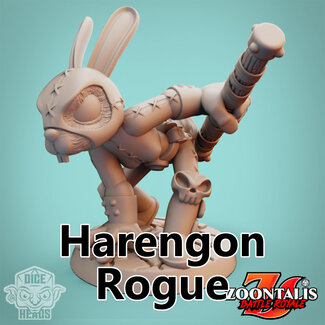 Dice Heads Female Harengon Rogue DH1