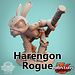 Dice Heads Female Harengon Rogue DH1
