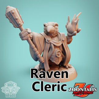 Dice Heads Male Raven Cleric DH1