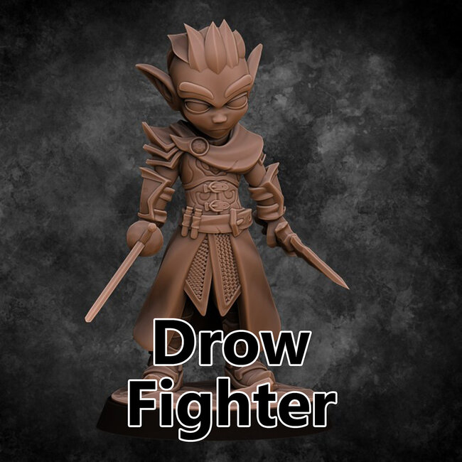 Male Drow Fighter DP1