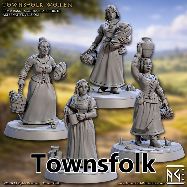 Female Human Townsfolk Kit AG1