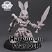 Dice Heads Female Harengon Warlock DH1