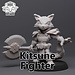 Dice Heads Male Kitsune Fighter DH3