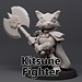 Dice Heads Male Kitsune Fighter DH4