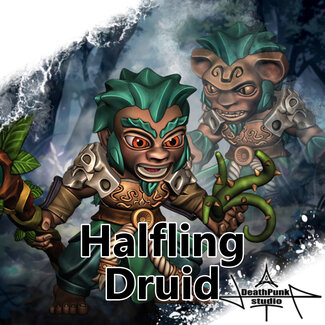 Deathpunk Studio Male Halfling Druid DP1