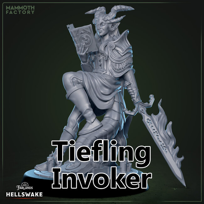 Female Tiefling Invoker MF1