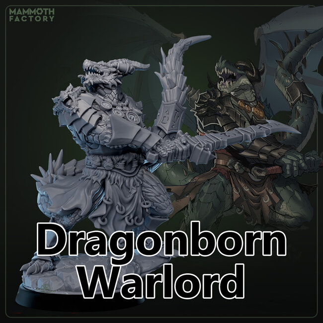 Male Dragonborn Warlord MF1