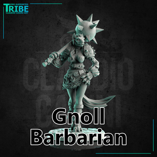 Female Gnoll Barbarian CC1