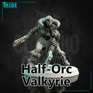 Claudio Casini Art Female Half-Orc Valkyrie CC1