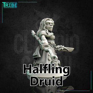 Claudio Casini Art Female Halfling Druid CC1