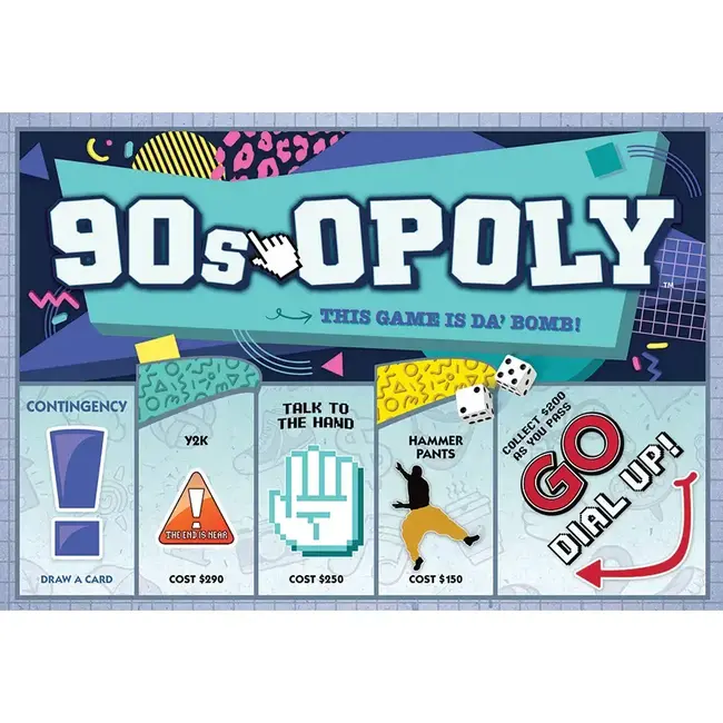 90s Opoly Board Game, By Late For the Sky