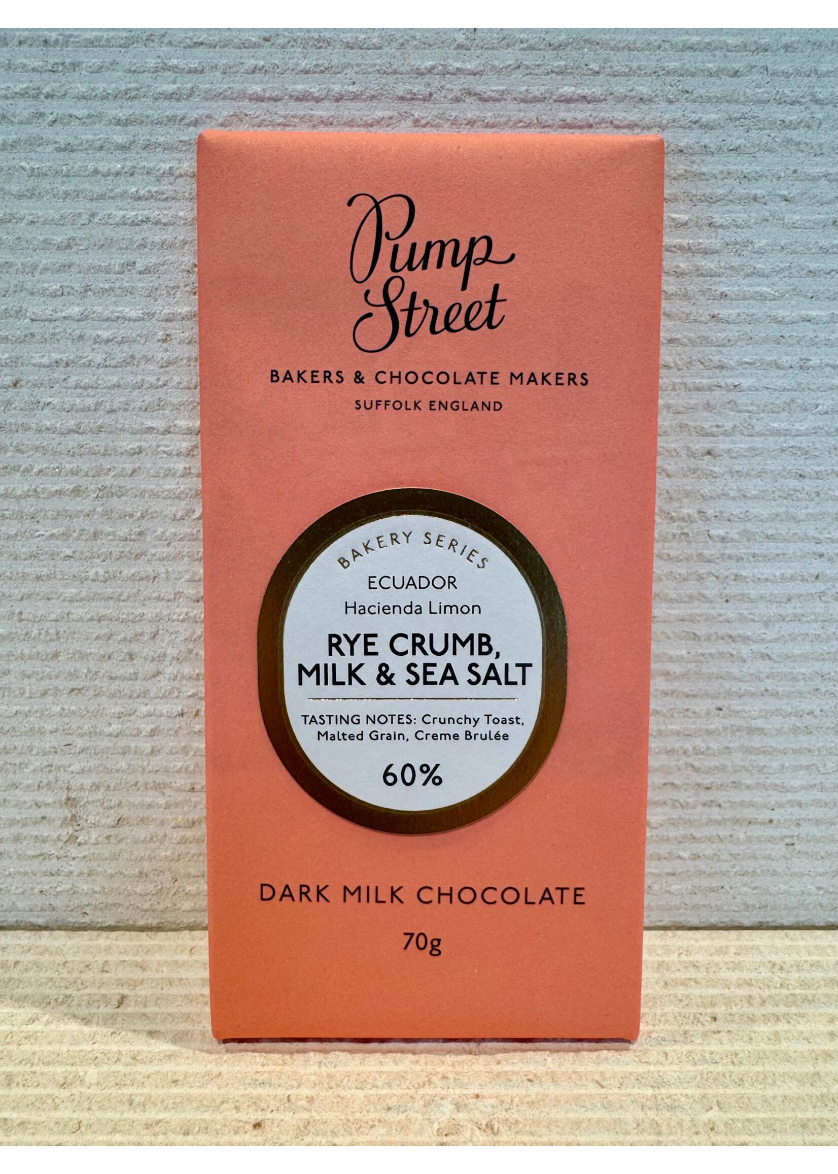 Pump Street Rye Crumb, Milk & Sea Salt Chocolate - 70 g