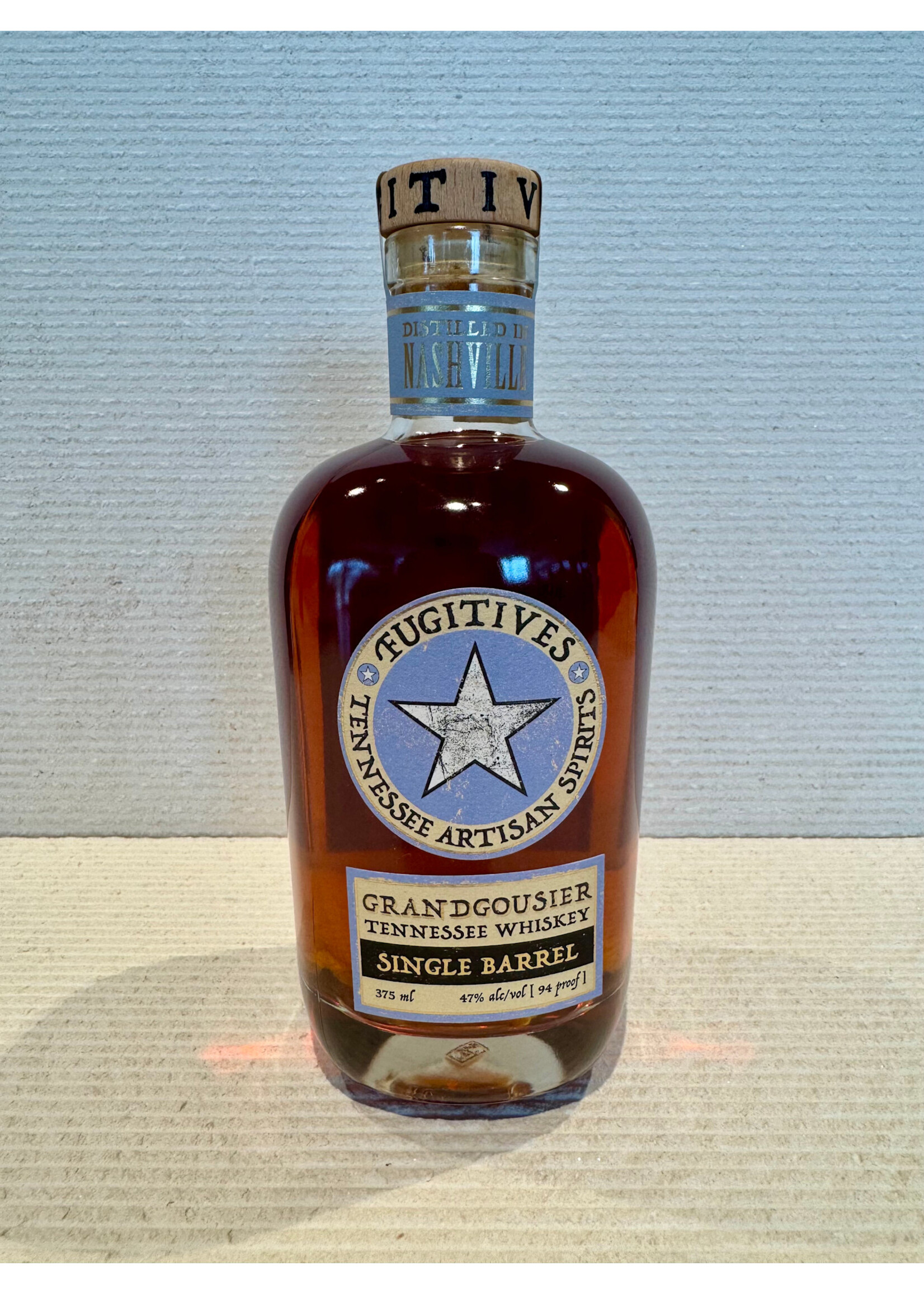 Fugitives Grandgousier Single Barrel Tennessee Whiskey Pint - 375 ML