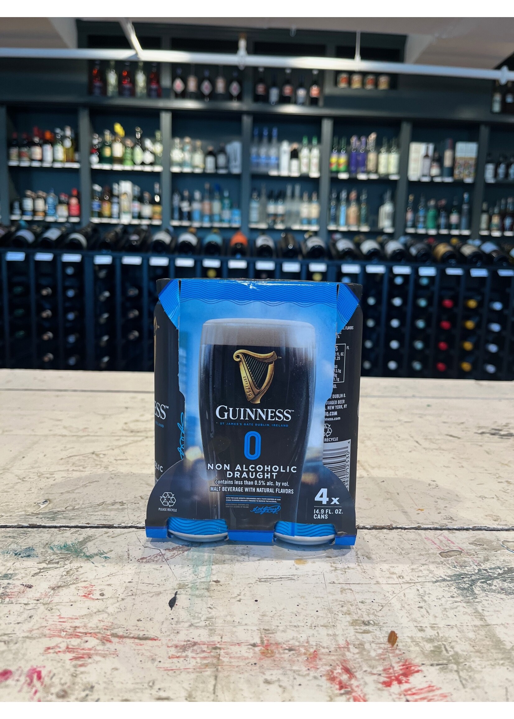 Guinness 0 Non-Alcoholic Draught - 4x14.9 oz