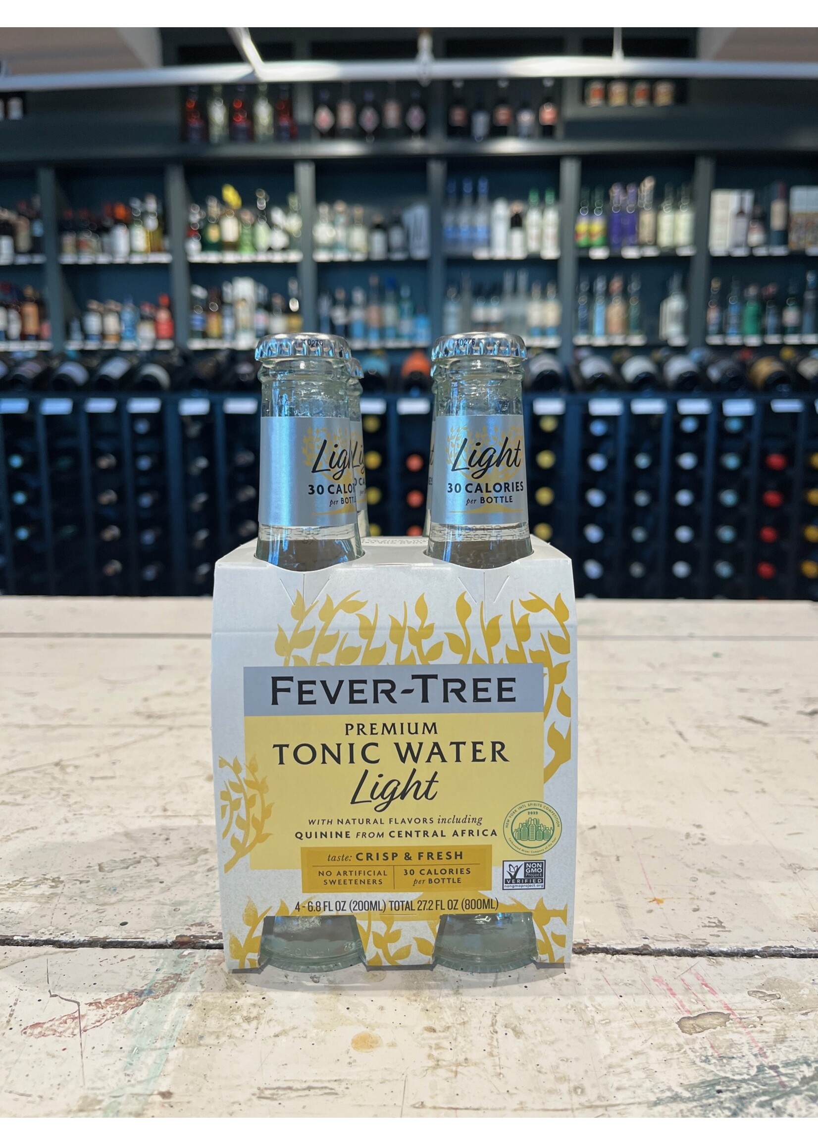 Fever Tree Light Tonic Water Bottles - 4x200 ML