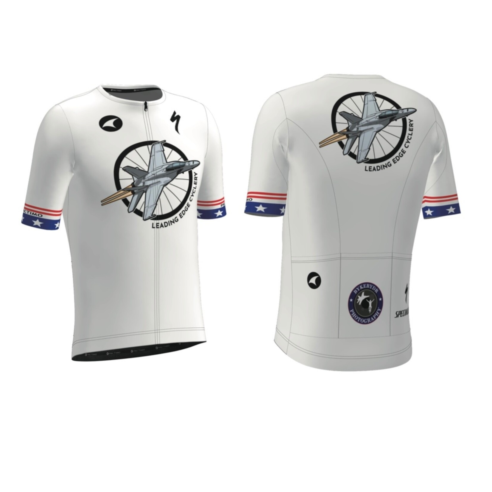 Pactimo Leading Edge Cyclery Summit Jersey White TRADITIONAL FIT