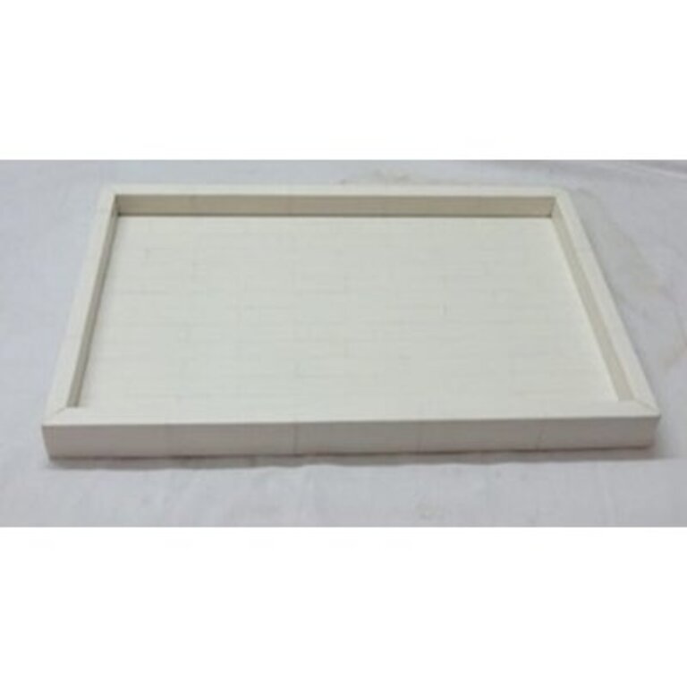 Catja Catja Serving Tray Size: 2" H x 10" W x 18" D, Color: White