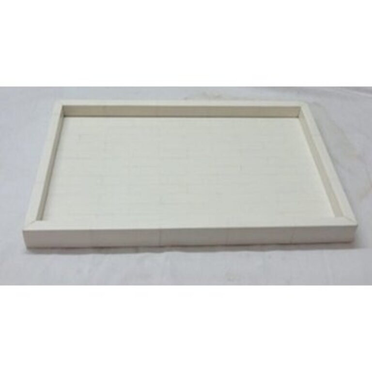 Catja Catja Serving Tray Size: 2" H x 10" W x 18" D, Color: White