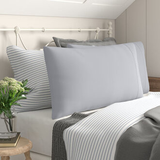 Coyer Classic Cotton Percale Pillowcase Set Size: King - 2 King Pillowcases, Color: Stormy Blue