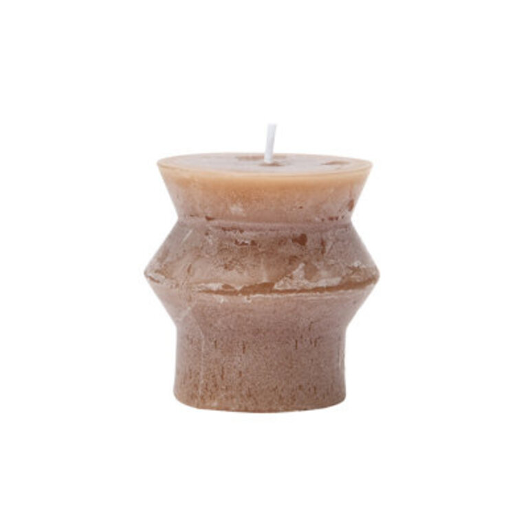 Unscented Totem Pillar Candle Color: Brown