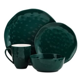 Sailor Stone Lain Ivy 24-Piece Dinnerware Set Porcelain Color: Cream