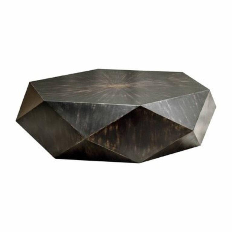 Brisbane Solid Coffee Table Size: 14" H x 50" L x 50" W, Color: Worn Black