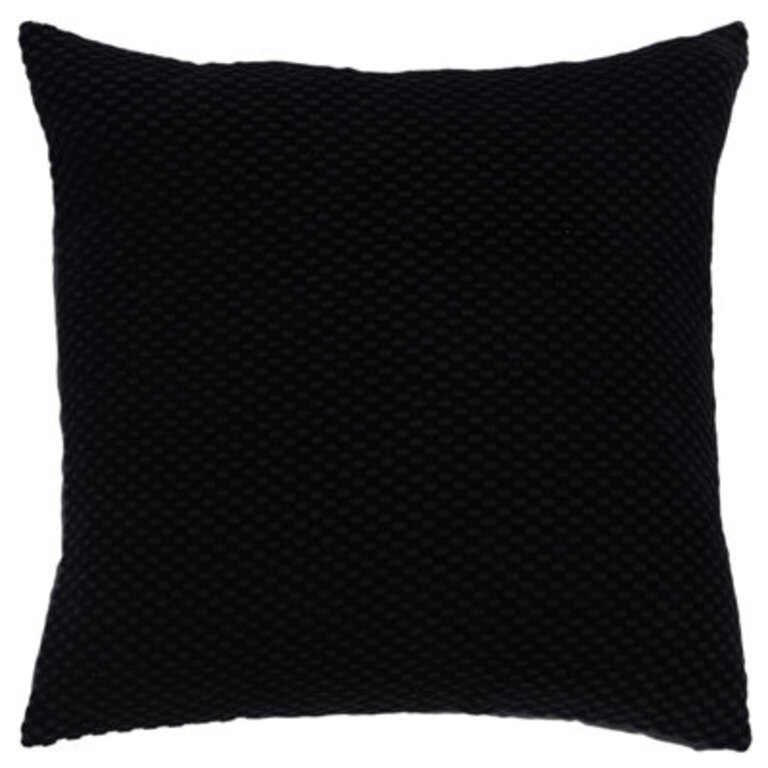 Zoya 100% Cotton Lumbar Rectangular Pillow Cover & Insert Color: Black