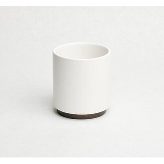 Byer Stoneware Pot Planter Color: White