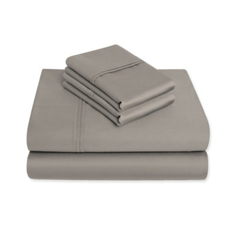 Kal 100% Cotton Sheet Set Size: Twin, Color: Taupe