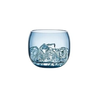 Mono Box Lead Free Crystal Vase Color: Steel Blue, Size: 5.23" H x 6.1" W x 6.1" D
