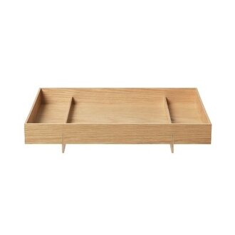 Abento Hardwood Serving Tray Size: 3.4" H x 19.7" W x 11.8" D, Color: Brown