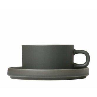 Pilar Teacup & Saucer Color: Agave Green