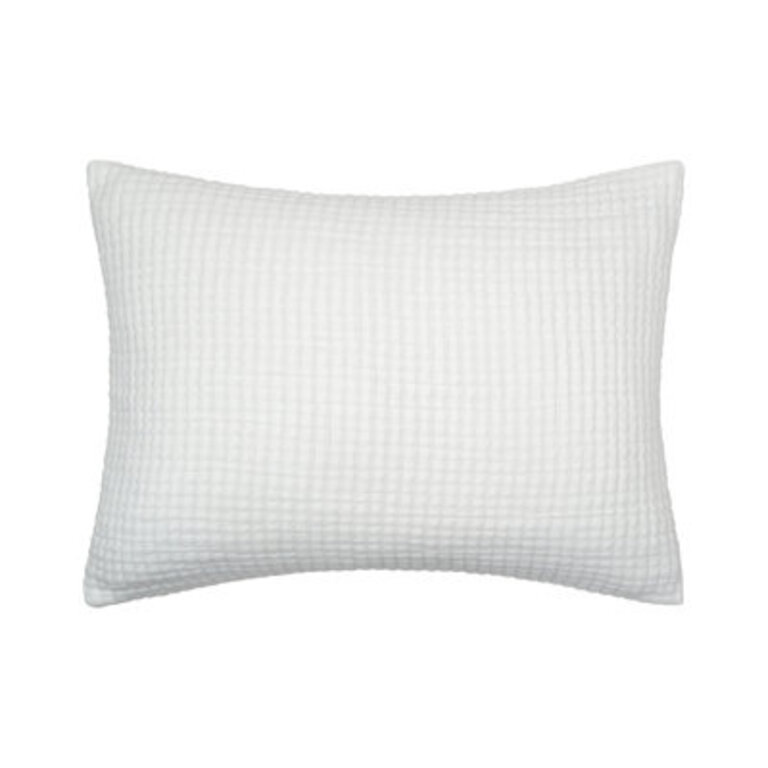 Lida Sham Size: Standard/Twin, Color: White