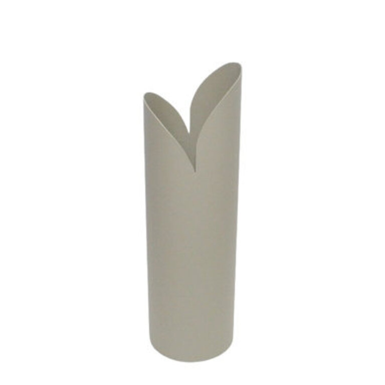 Jenny Iron Vase Color: Ivory, Size: 13" H x 4" W x 4" D