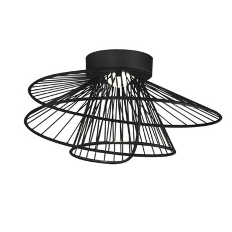 Cusack-Flush Mount Fixture Finish: Black