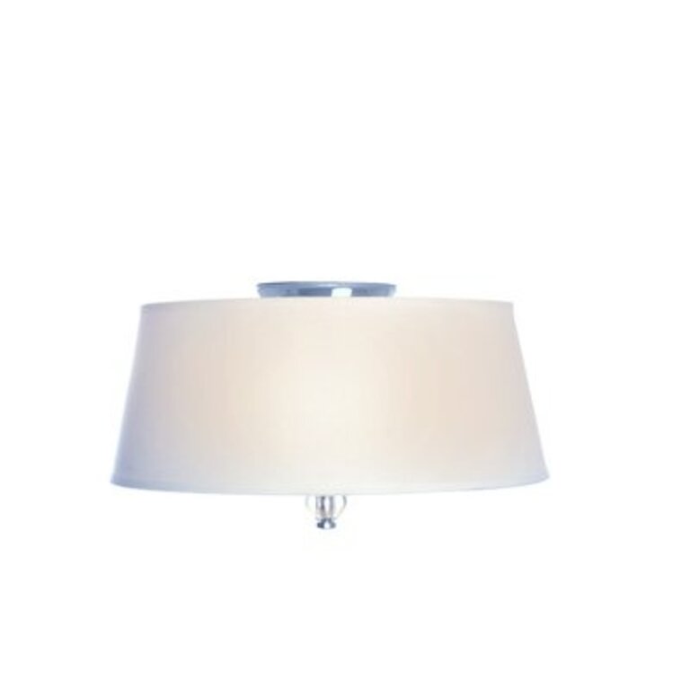 Friedlander 3 - Light 15" Shaded Drum Flush Mount