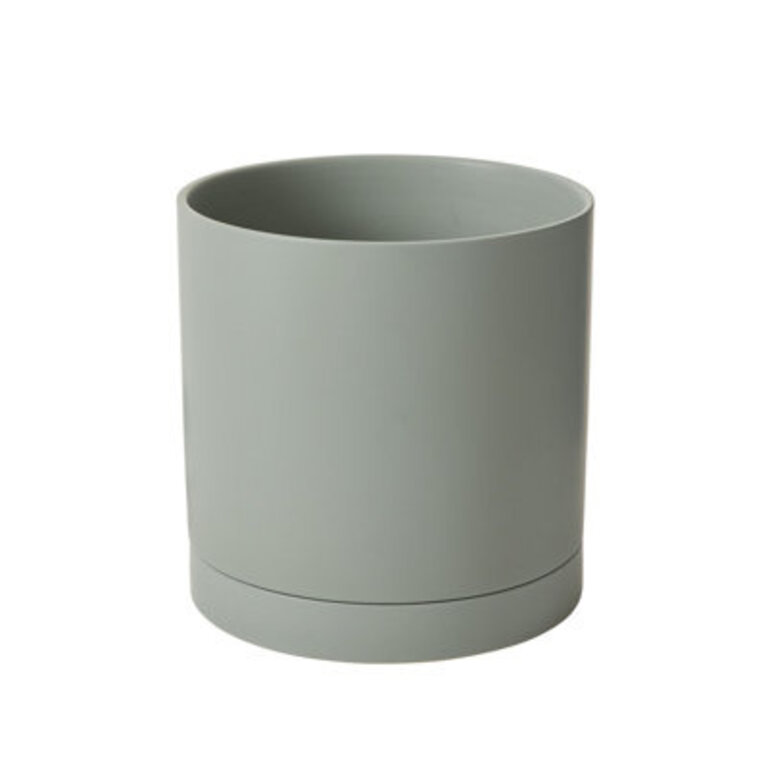 Carlotta Ceramic Pot Planter Color: Green, Size: 10" H x 10" W x 10" D