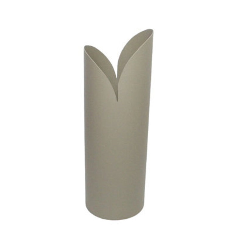 Jenny Iron Vase Color: Ivory, Size: 15.75" H x 5" W x 5" D
