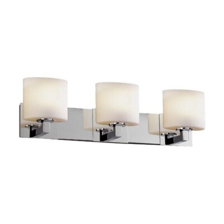 Godofredo 3-Light Vanity Light Shade Type: Oval, Finish: Polished Chrome