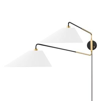 Duo 2 Light Plug-in Sconce by Kelly Behun for Hudson Valley Lighting