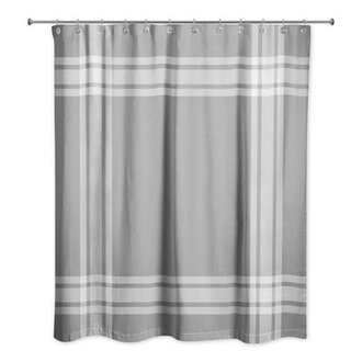 Stronach Single Shower Curtain Color: Gray